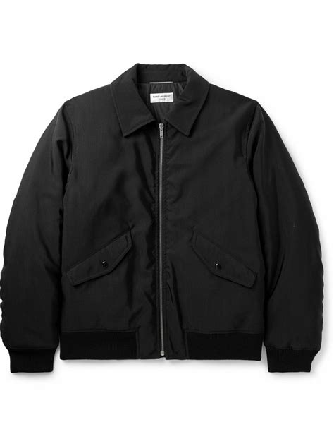 saint laurent twill bomber jacket.